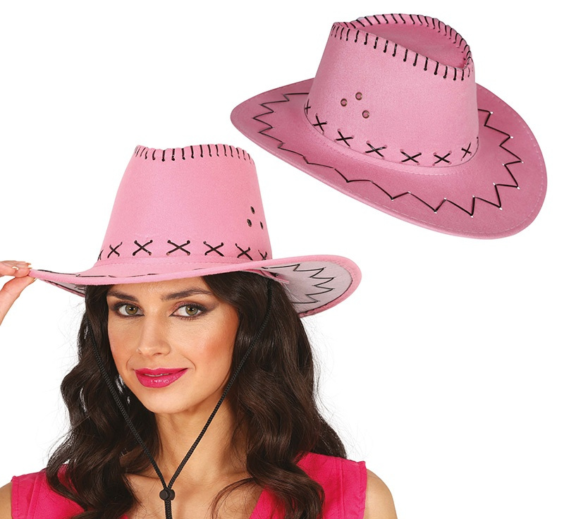 Sombrero Vaquero Simil Piel  Colores