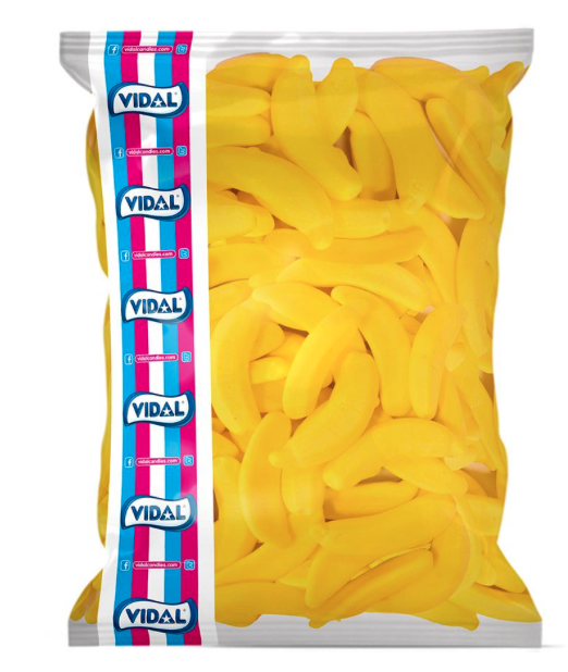 Bolsa Bananas Foam 1 Kg. Vidal