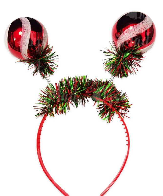 Diadema bolas navideñas
