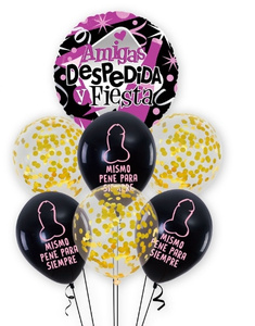 Plarty-Set 6 Gl. Despedida Mismo Pene