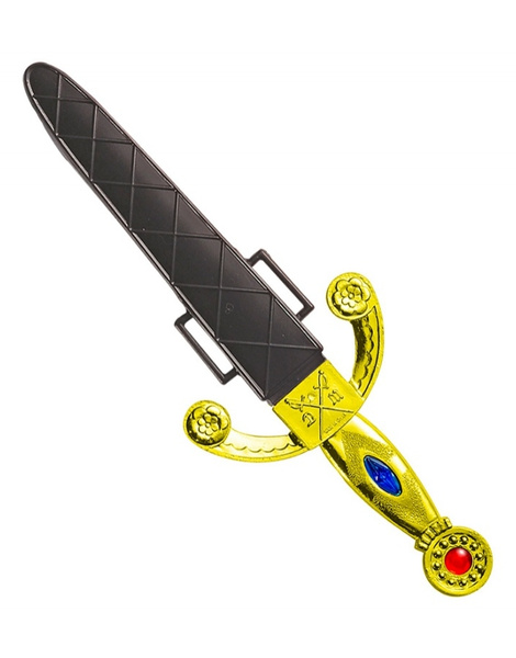 Daga Con Pedreria y Vaina 24Cms