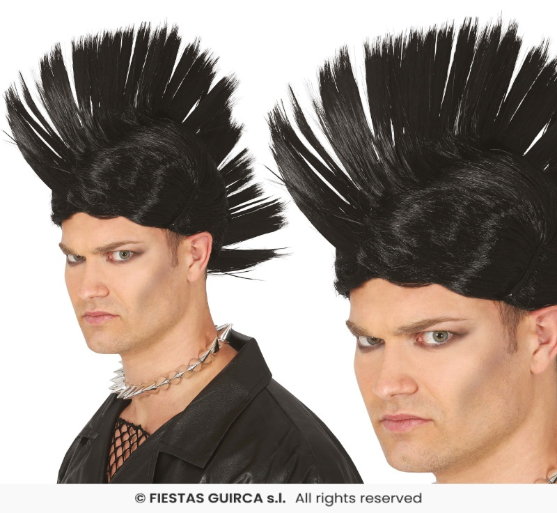 Peluca Punki Negra