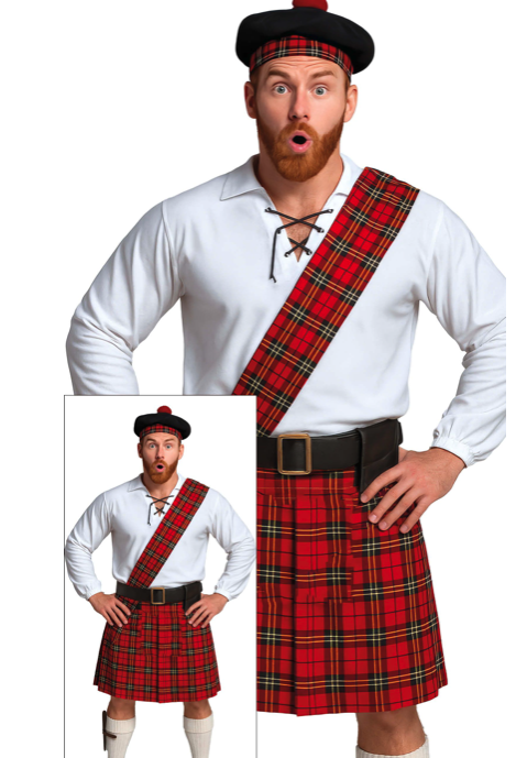 Disfraz Escocés para Adulto