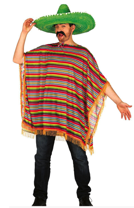 Disfraz Poncho Mexicano Adulto