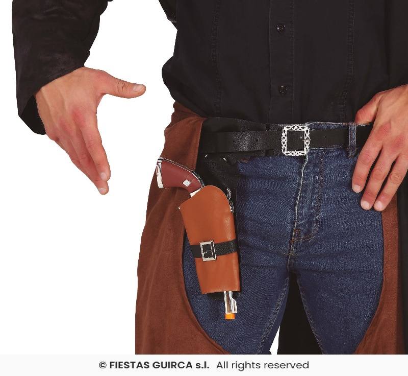 Cartuchera con pistola Cowboy 25 cms