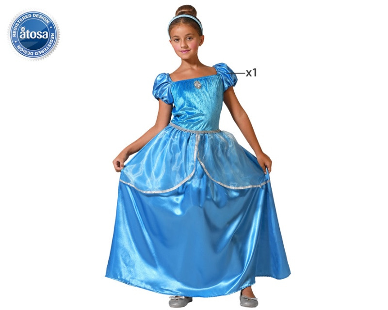 Disfraz Princesa azul infantil