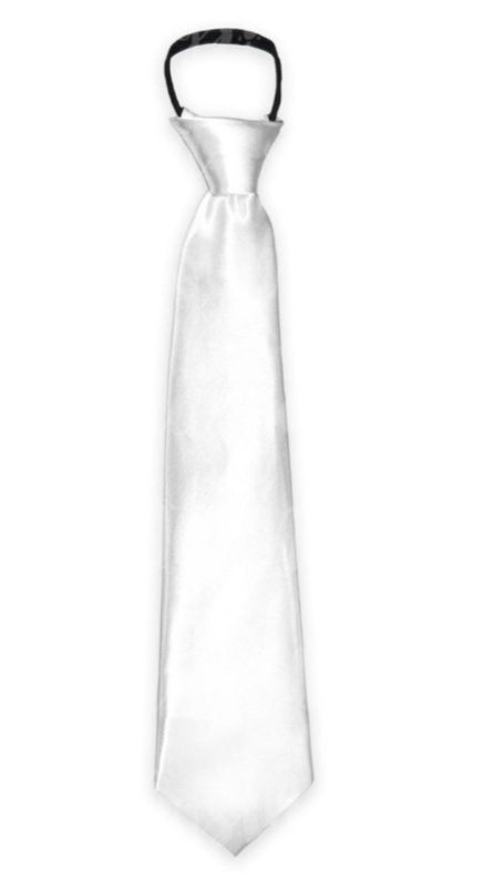 Corbata blanca infantil