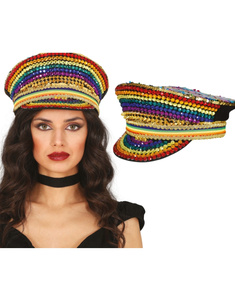Gorra Policia Multicolor Pedreria AD