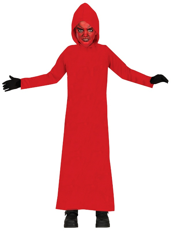 Tunica Con Capucha Roja Infantil