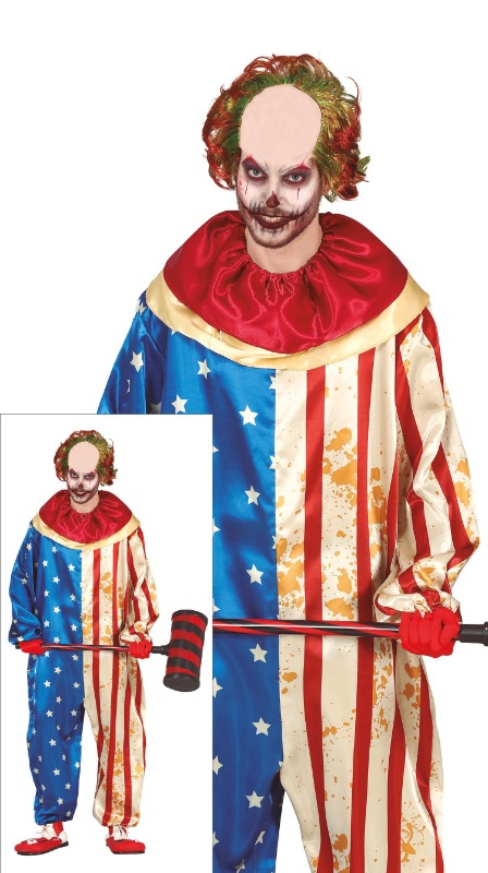 Disfraz Payaso patriota asesino adulto