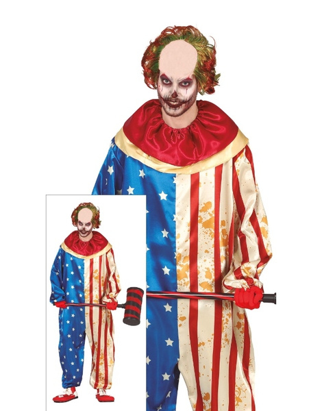 Disfraz Payaso patriota asesino adulto