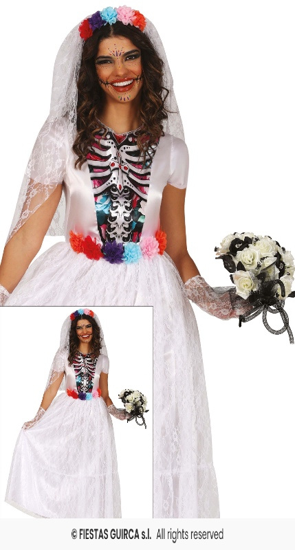 Disfraz Catrina Novia para mujer
