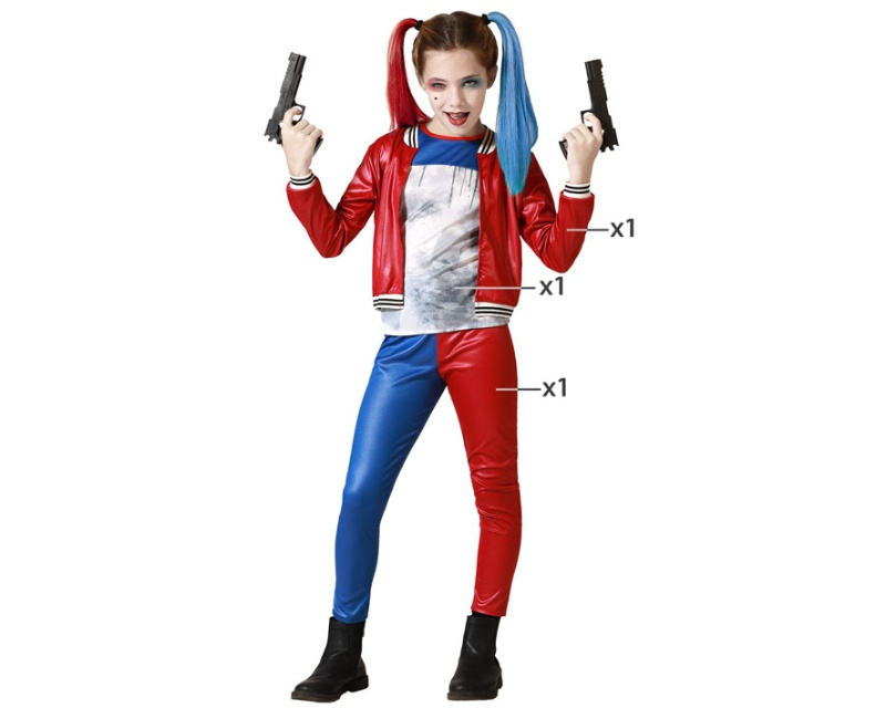 Disfraz Arlequina rebelde  infantil