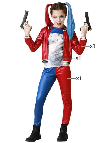 Disfraz Arlequina rebelde  infantil
