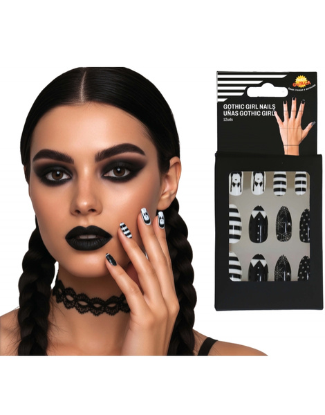 Uñas Góticas con adhesivos
