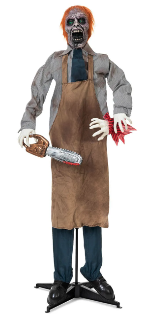 Muñeco Zombie con Motosierra 130 cms