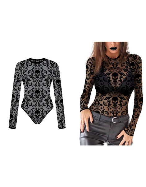 Maillot calado calaveras