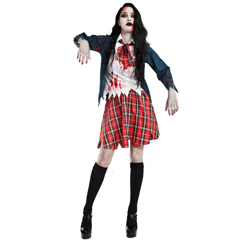 Disfraz de colegiala zombi para adulto
