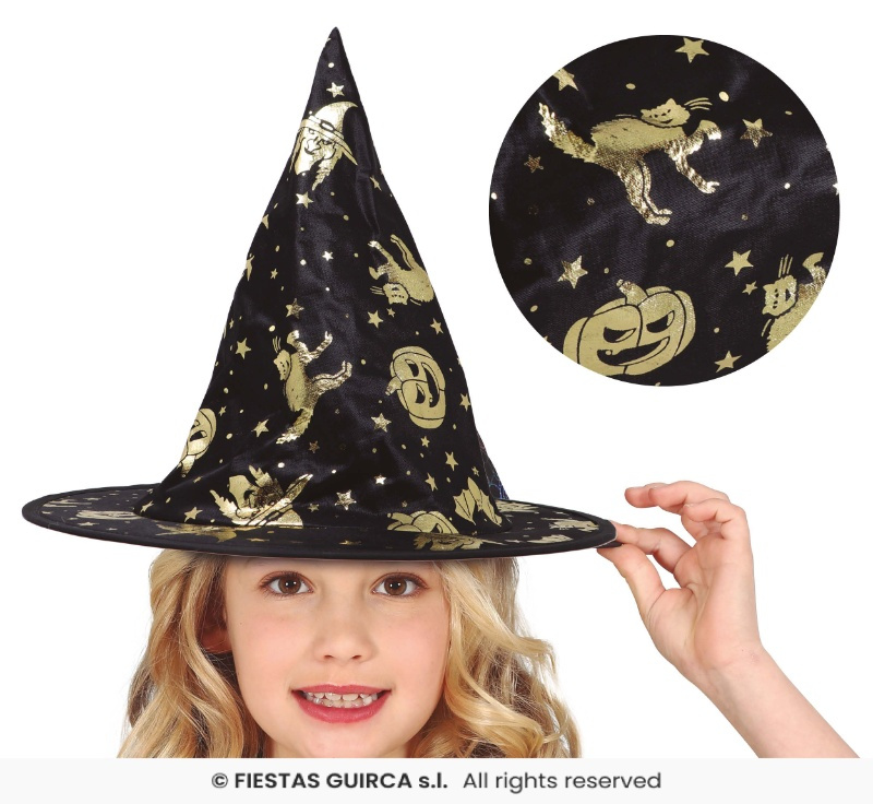 Sombrero Bruja Negro Infantil