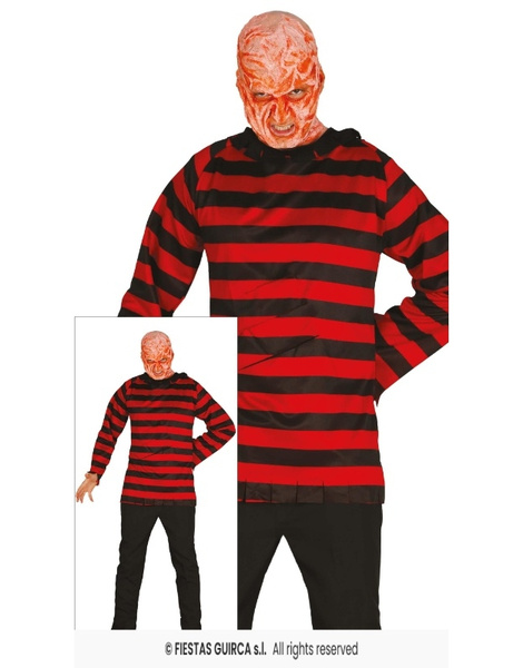 Camisa Mr Rayas Rojas Y Negras Adulto XL