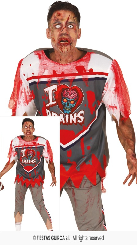 Disfraz Jugador Rugby Zombie Adulto