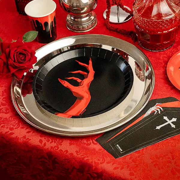 Plato Llano Mano Vampiro 23cm 6 ud