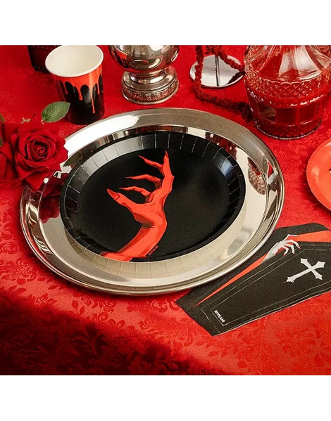 Plato Llano Mano Vampiro 23cm 6 ud