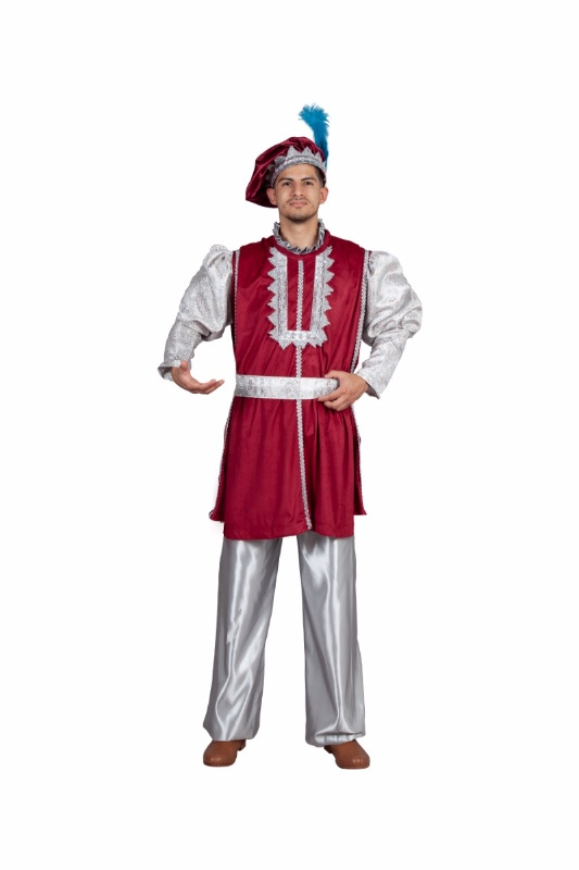 Traje Paje Real de lujo para adultos