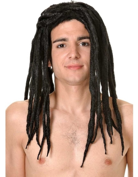 Peluca Rasta larga morena