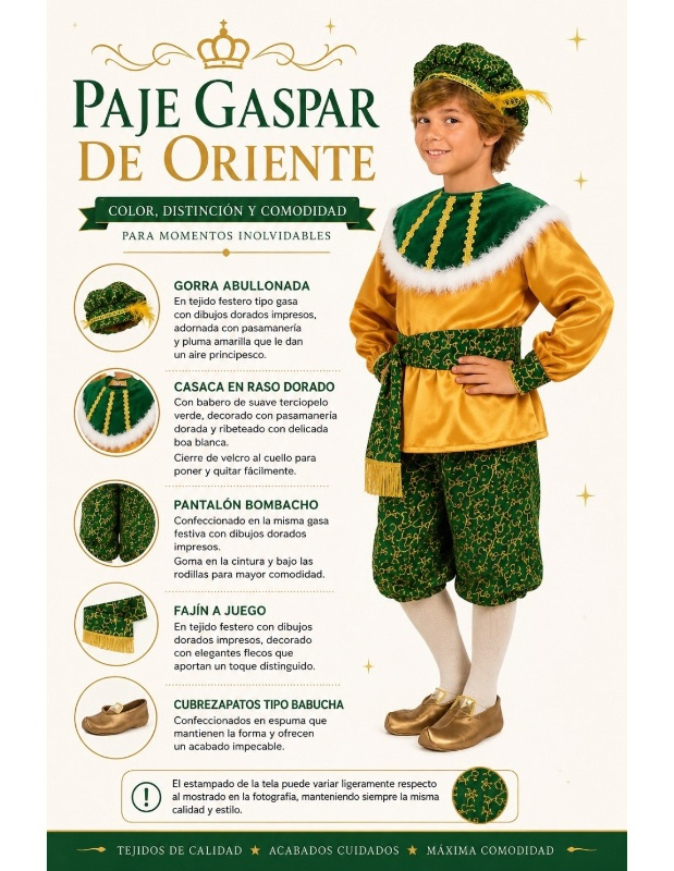 Disfraz Paje  Infantil