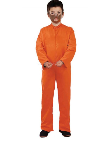 Disfraz Mono Preso Naranja Infantil