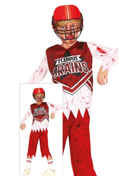 Disfraz Zombie Jugador de Rugby infantil