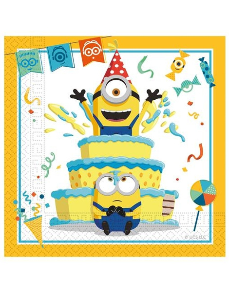 Servilletas 2 Capas Minions 20 unds