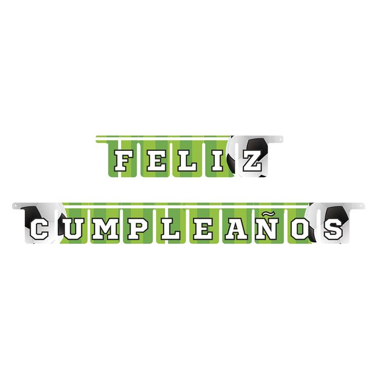 Guirnalda Feliz Cumpleaños Futbol 2.1m