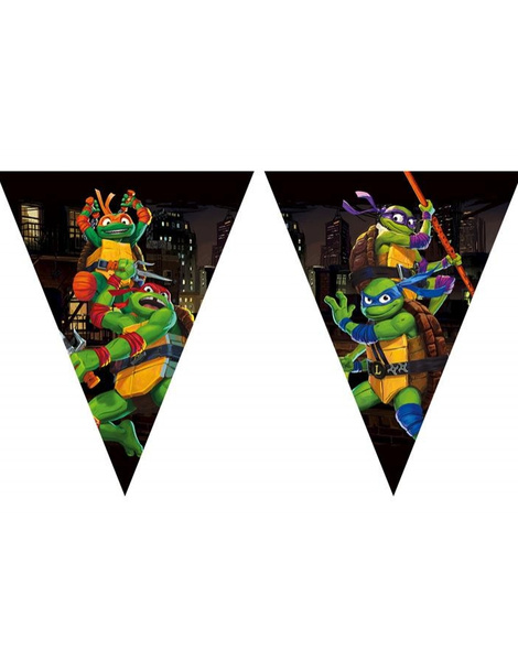 Banderin Triangular 9 Paneles Tortugas