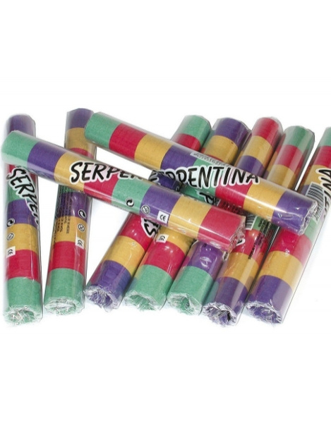 Serpentina 40 rollos 4 colores