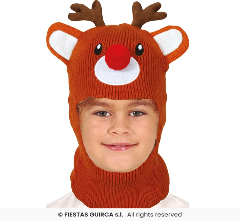 Capucha reno efecto lana