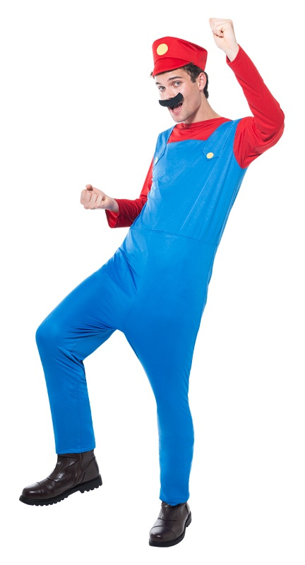 Disfraz Fontanero rojo adulto