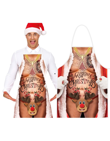 Delantal Navidad Desnudo