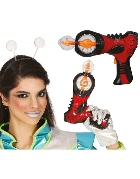 Pistola Espacial Roja 25 cms