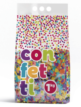 Bolsa Confetti premium 1 KG multicolor