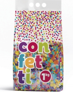Bolsa Confetti premium 1 KG multicolor