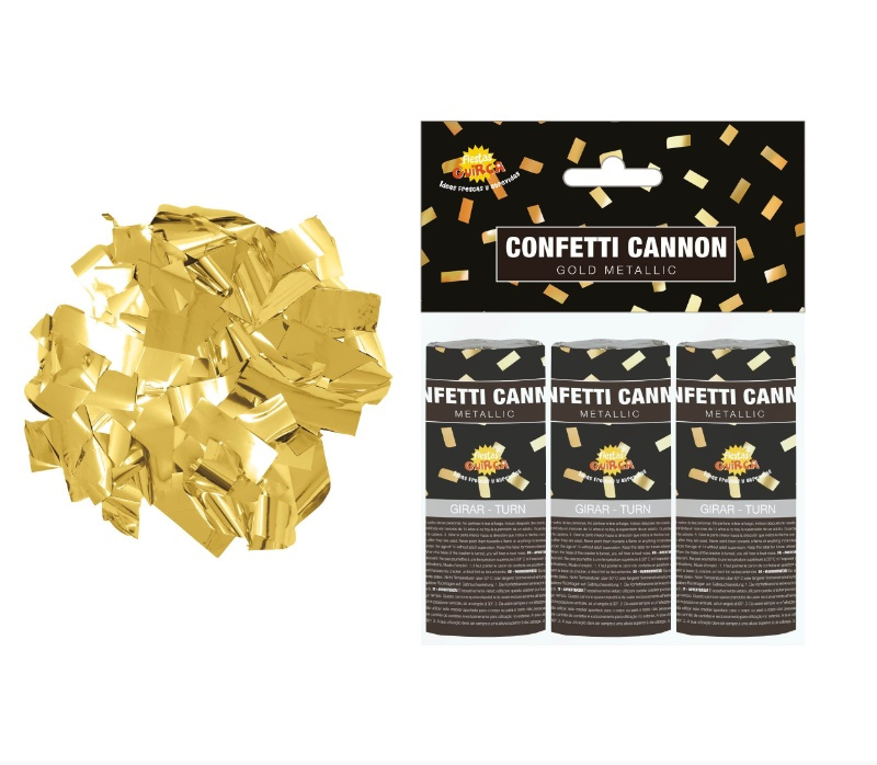 Bolsa 3 cañones Oro 10,5 cms.