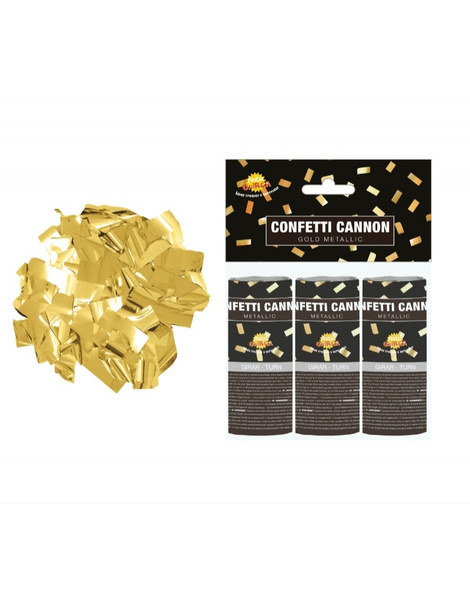 Bolsa 3 cañones Oro 10,5 cms.