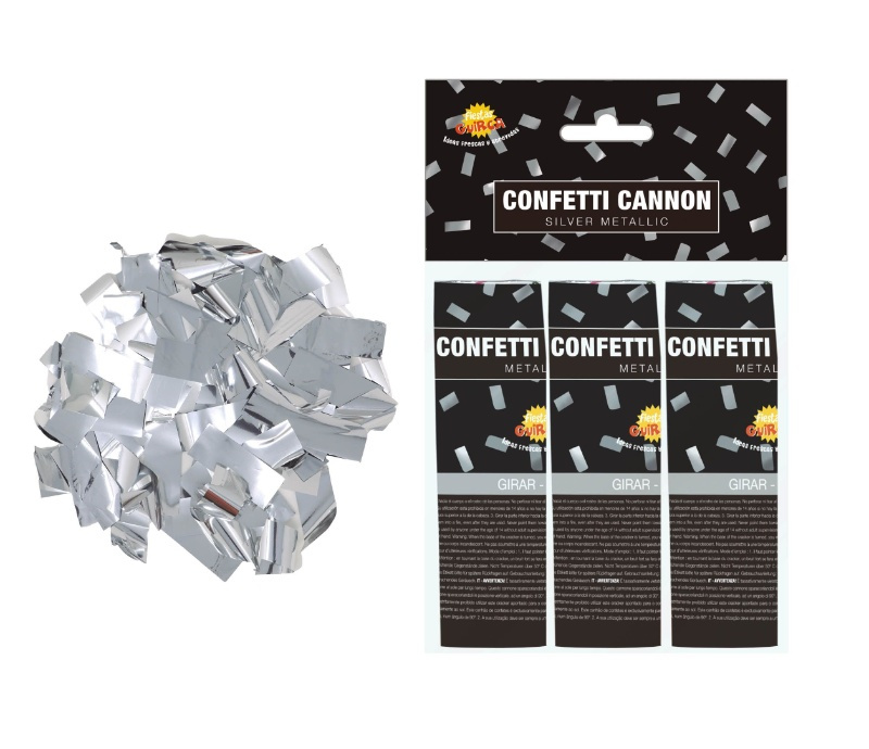 Bolsa 3 cañones Plata 10,5 cms.