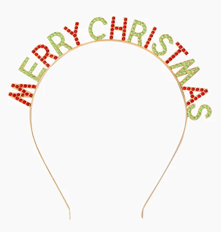 Diadema Merry Christmas metálica