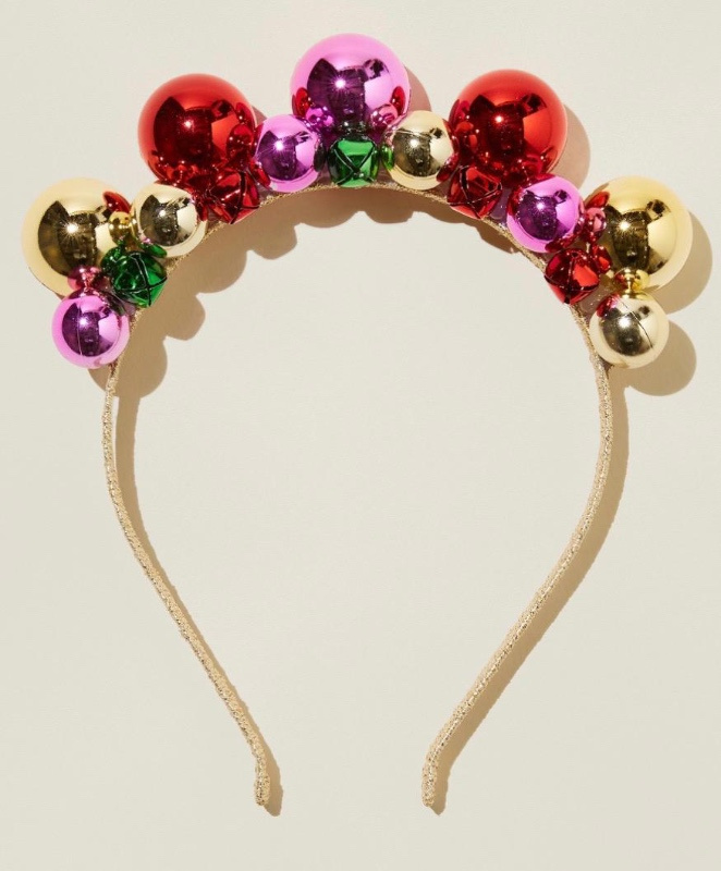 Diadema bolas navidad decorada