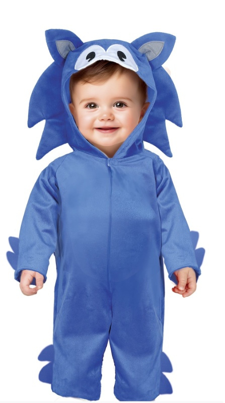 Disfraz Erizo Azul Bebé