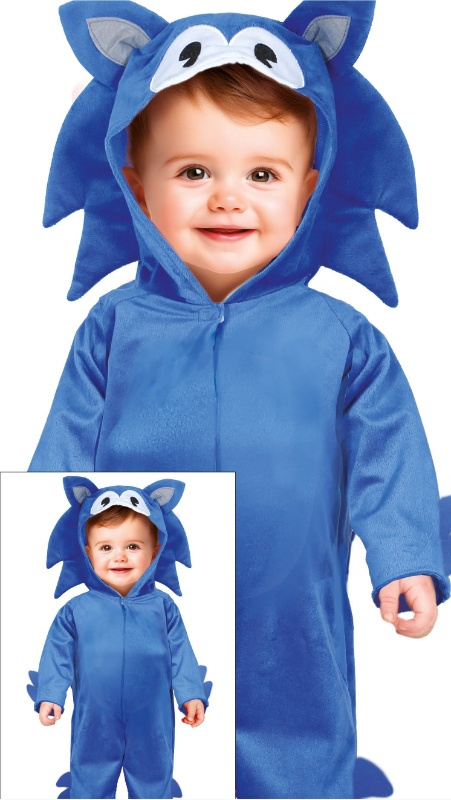 Disfraz Erizo Azul Bebé