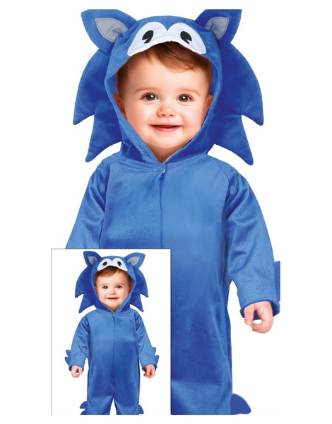 Disfraz Erizo Azul Bebé